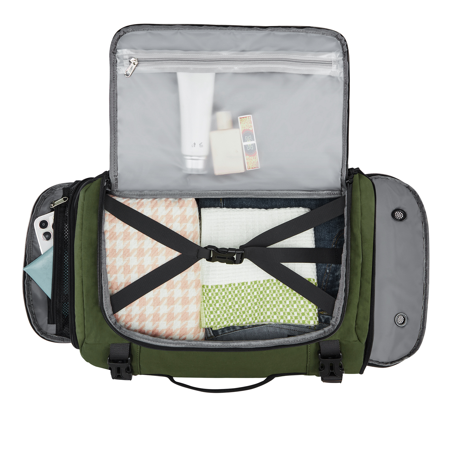 Convertible Soft-Sided Carry-On Travel Backpack view 24