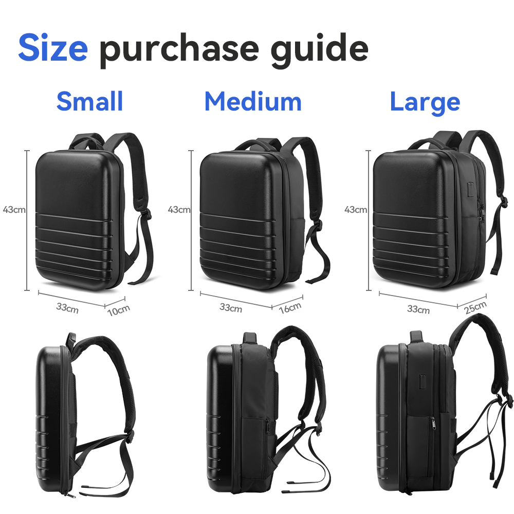 TSA-Lock Hard-Shell Travel Backpack view 12