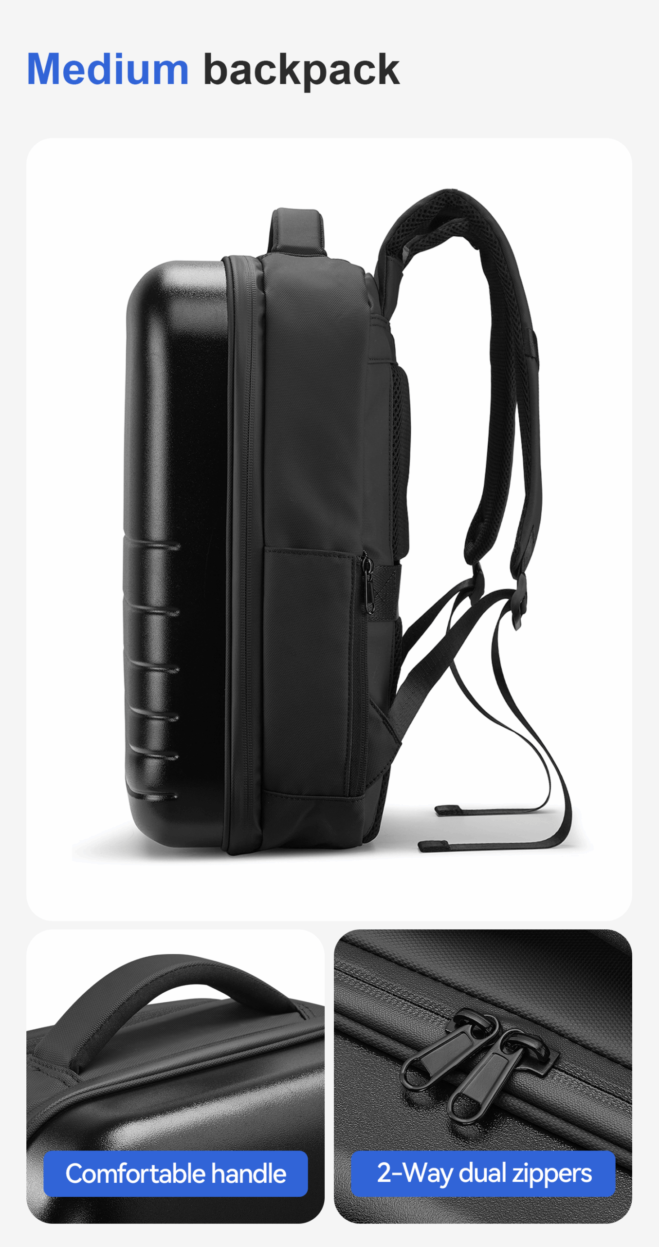 TSA-Lock Hard-Shell Travel Backpack view 34