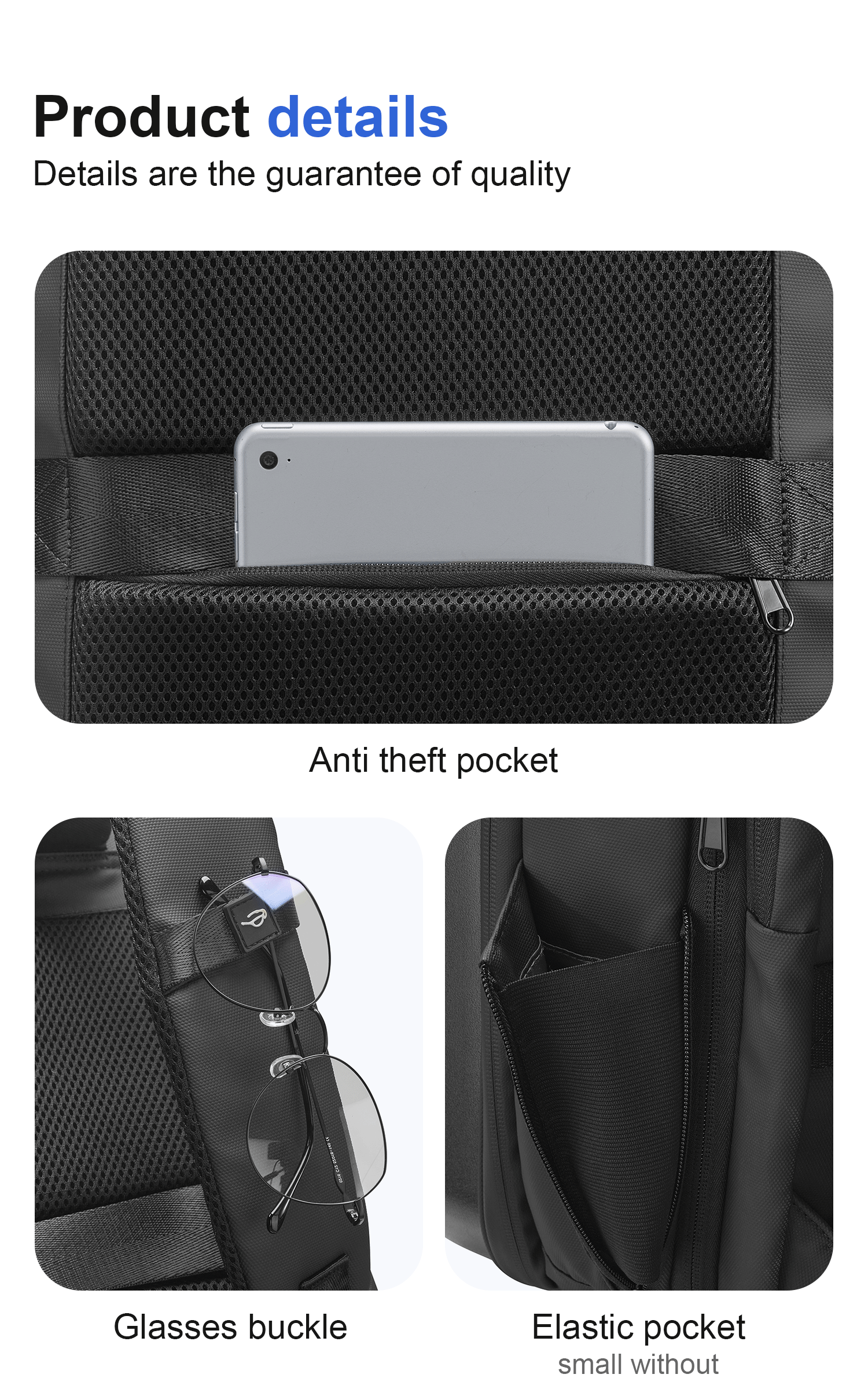 TSA-Lock Hard-Shell Travel Backpack view 38