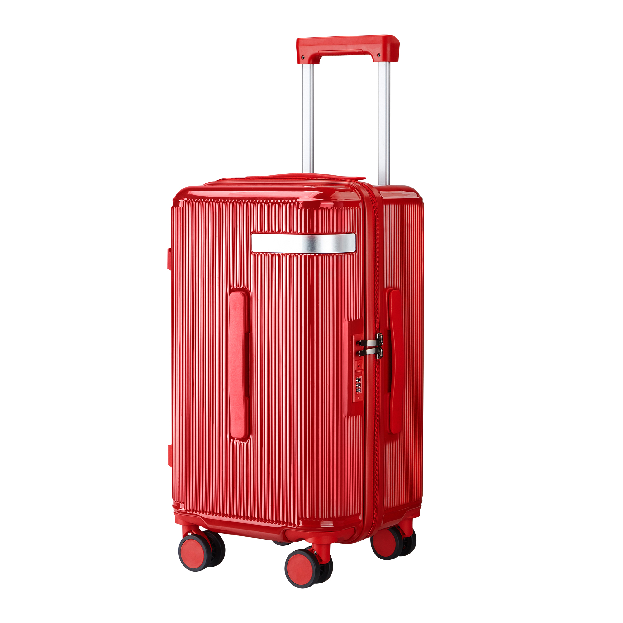 Ribbed Hard-Shell Spinner Luggage Set - Multiple Colours view 6