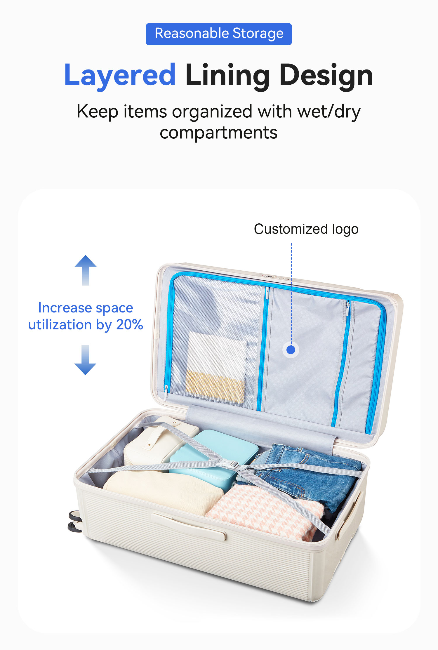 Ribbed Hard-Shell Spinner Luggage Set - Multiple Colours view 14