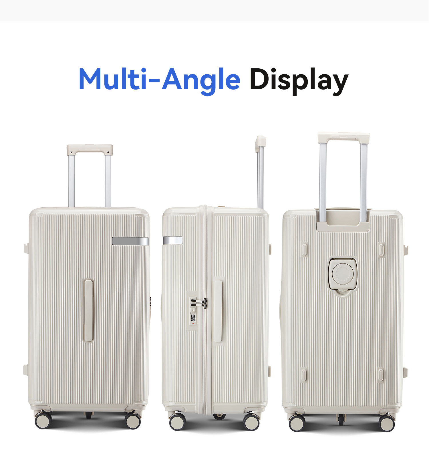 Ribbed Hard-Shell Spinner Luggage Set - Multiple Colours view 20