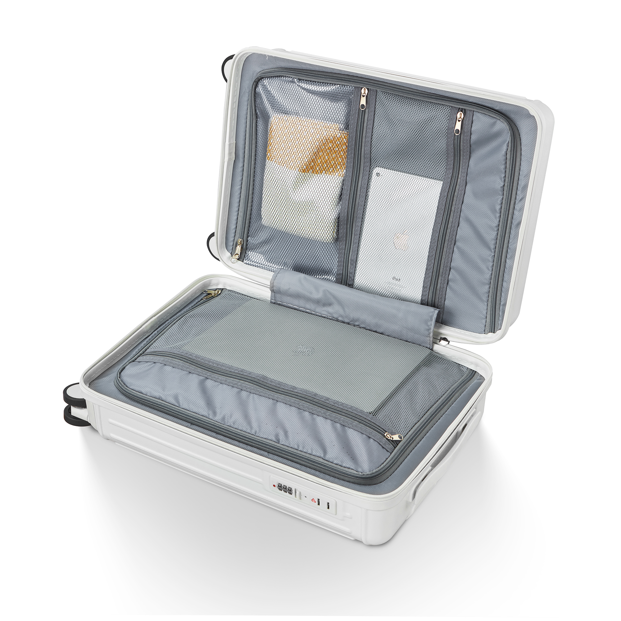 Phone-Stand Hard-Shell Spinner Suitcase - Multiple Colours view 11