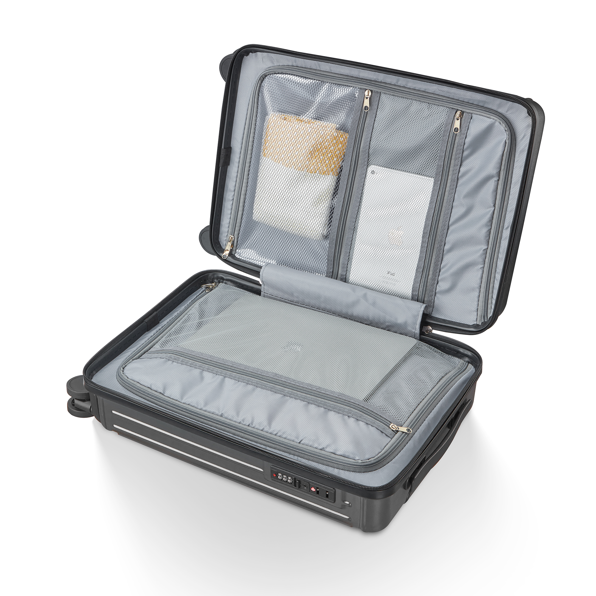Phone-Stand Hard-Shell Spinner Suitcase - Multiple Colours view 21