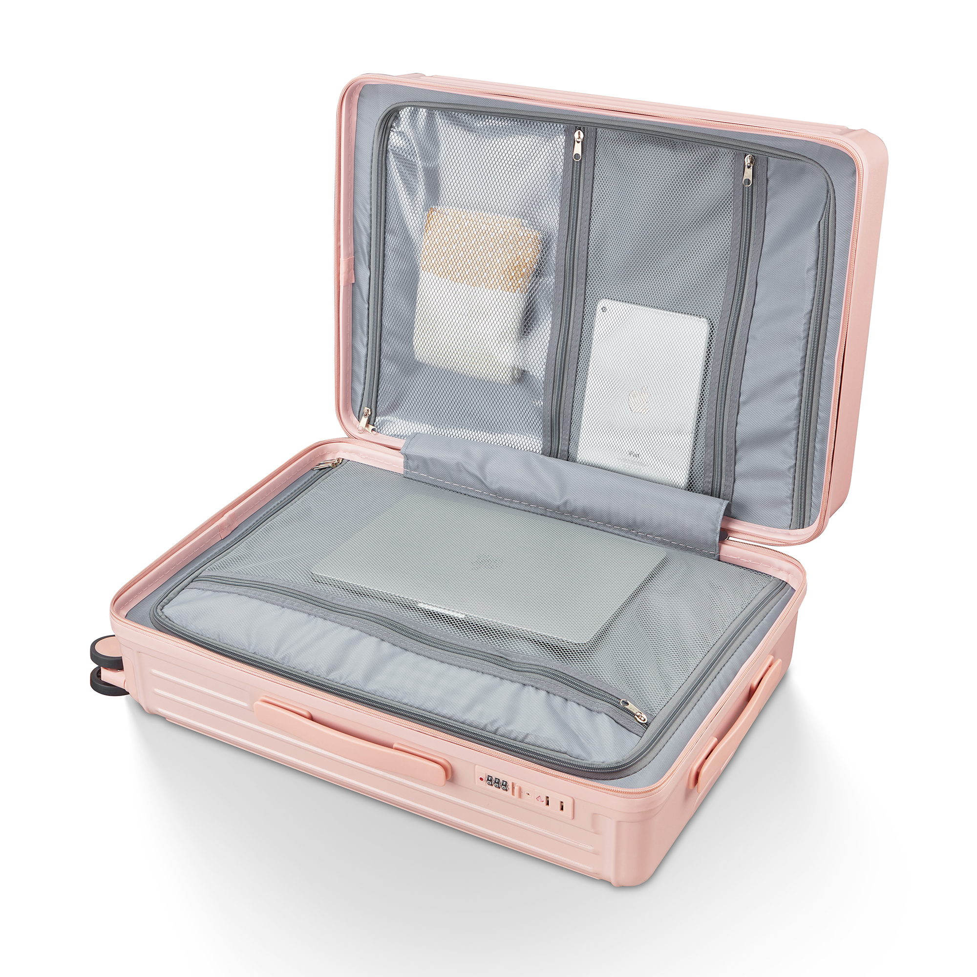 Phone-Stand Hard-Shell Spinner Suitcase - Multiple Colours view 36