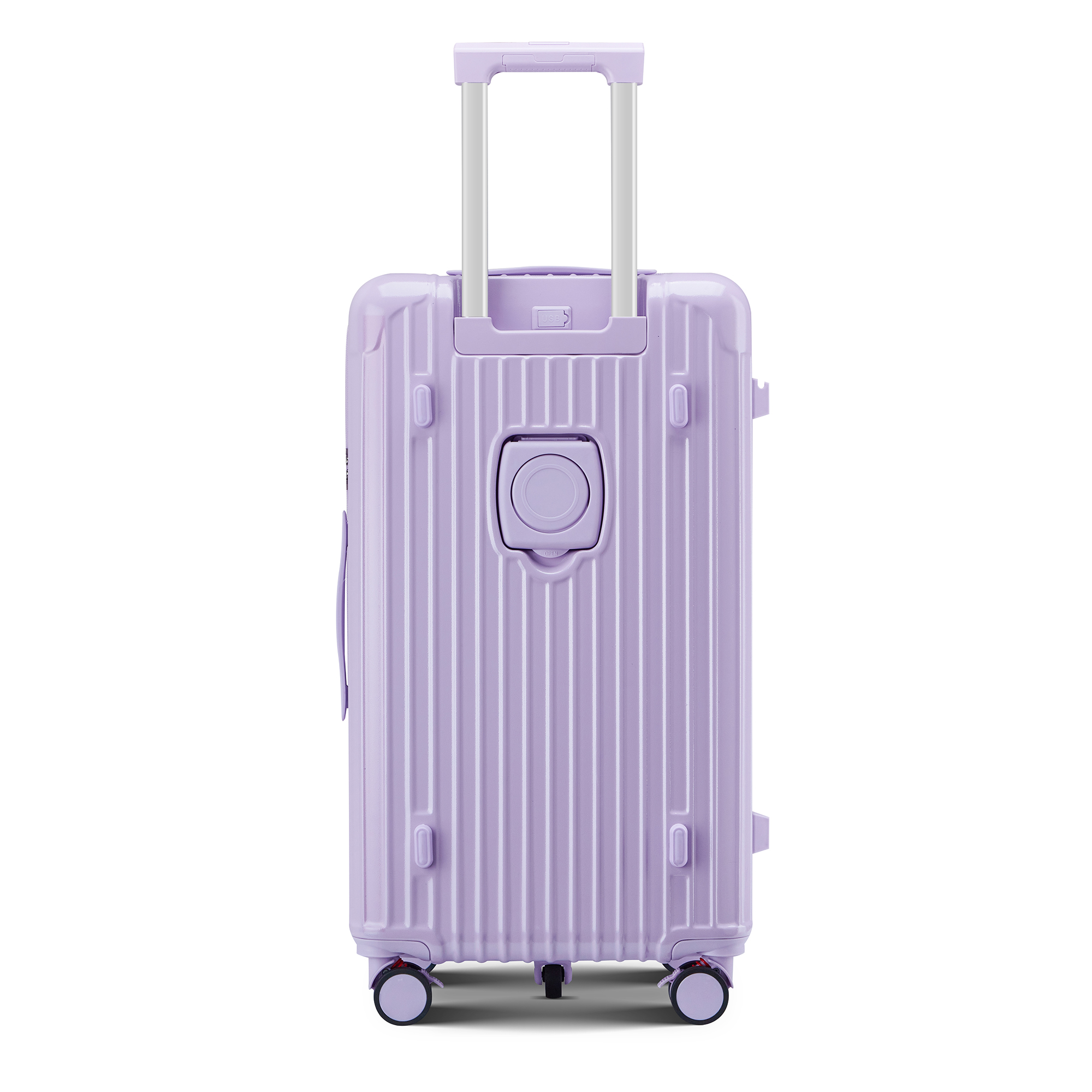 Organiser Hard-Shell Spinner Suitcase with Phone Stand view 4