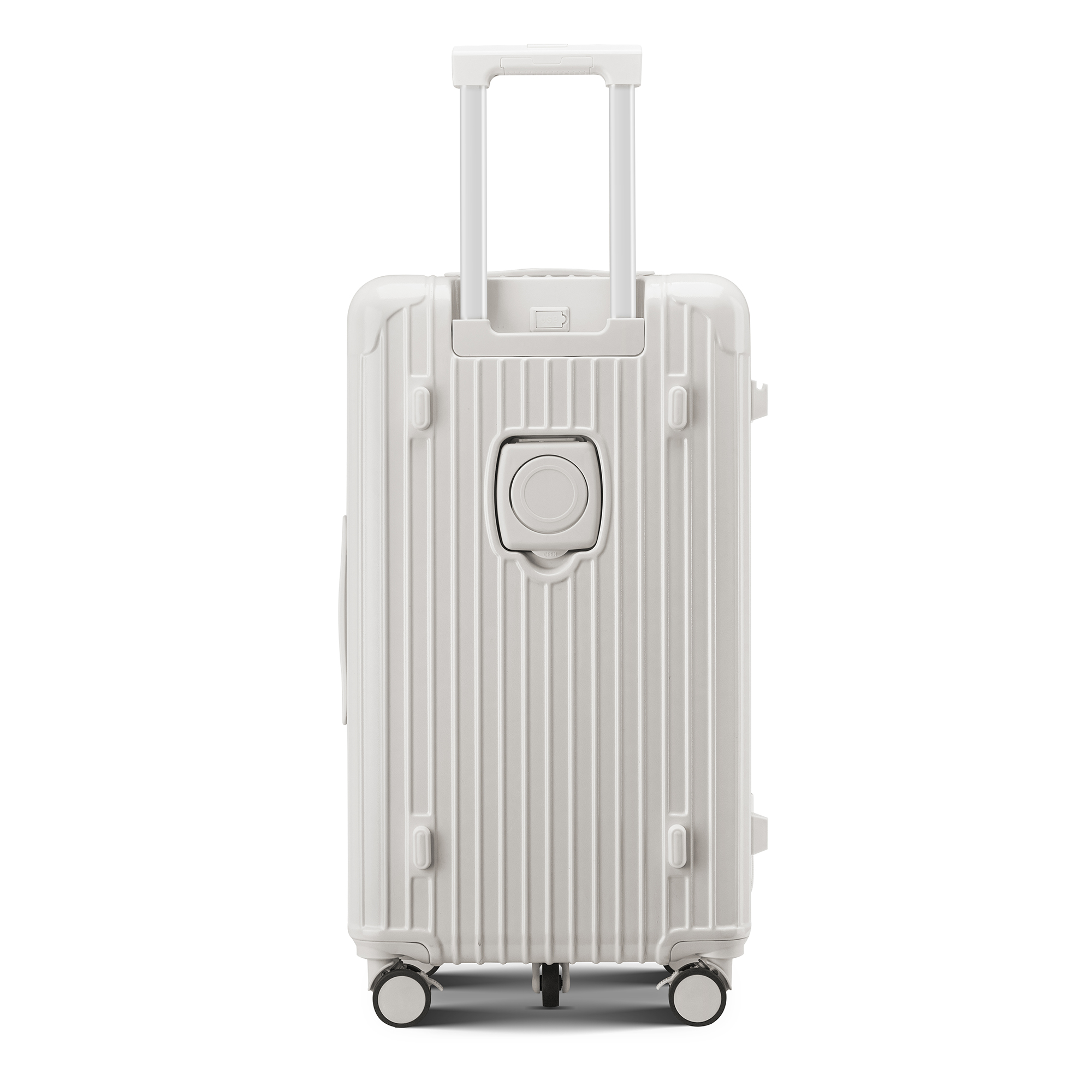 Organiser Hard-Shell Spinner Suitcase with Phone Stand view 6
