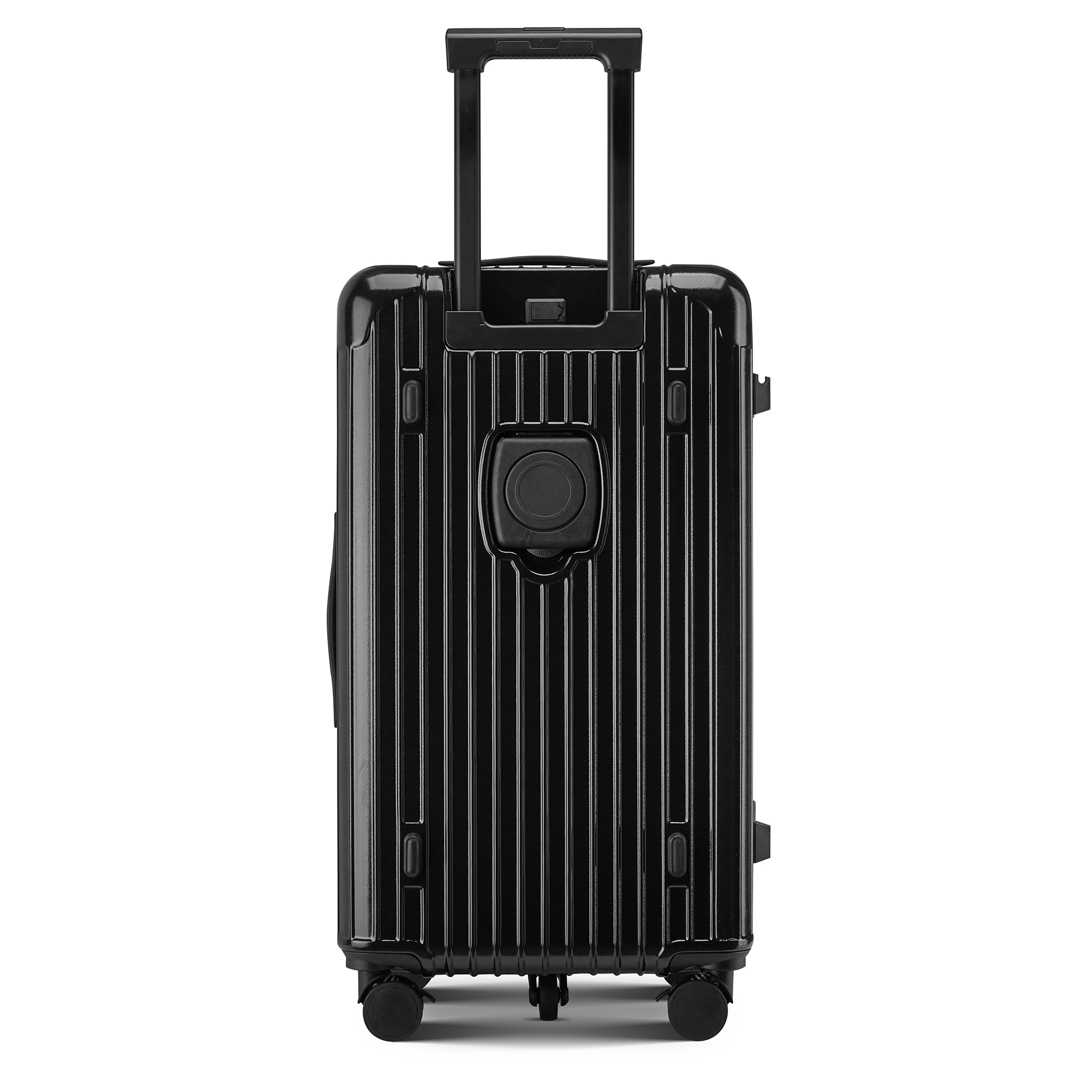 Organiser Hard-Shell Spinner Suitcase with Phone Stand view 10
