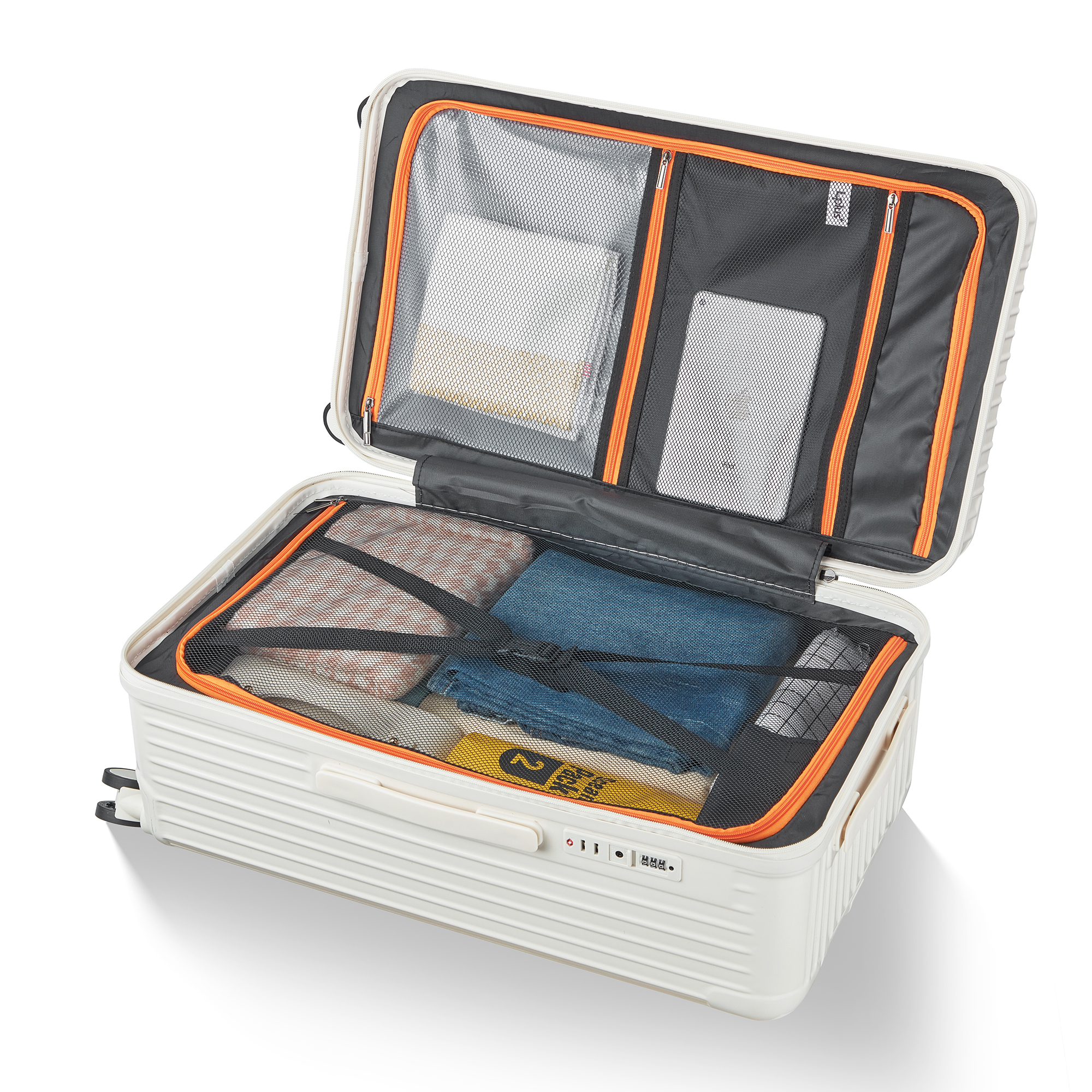 Organiser Hard-Shell Spinner Suitcase with Phone Stand view 39