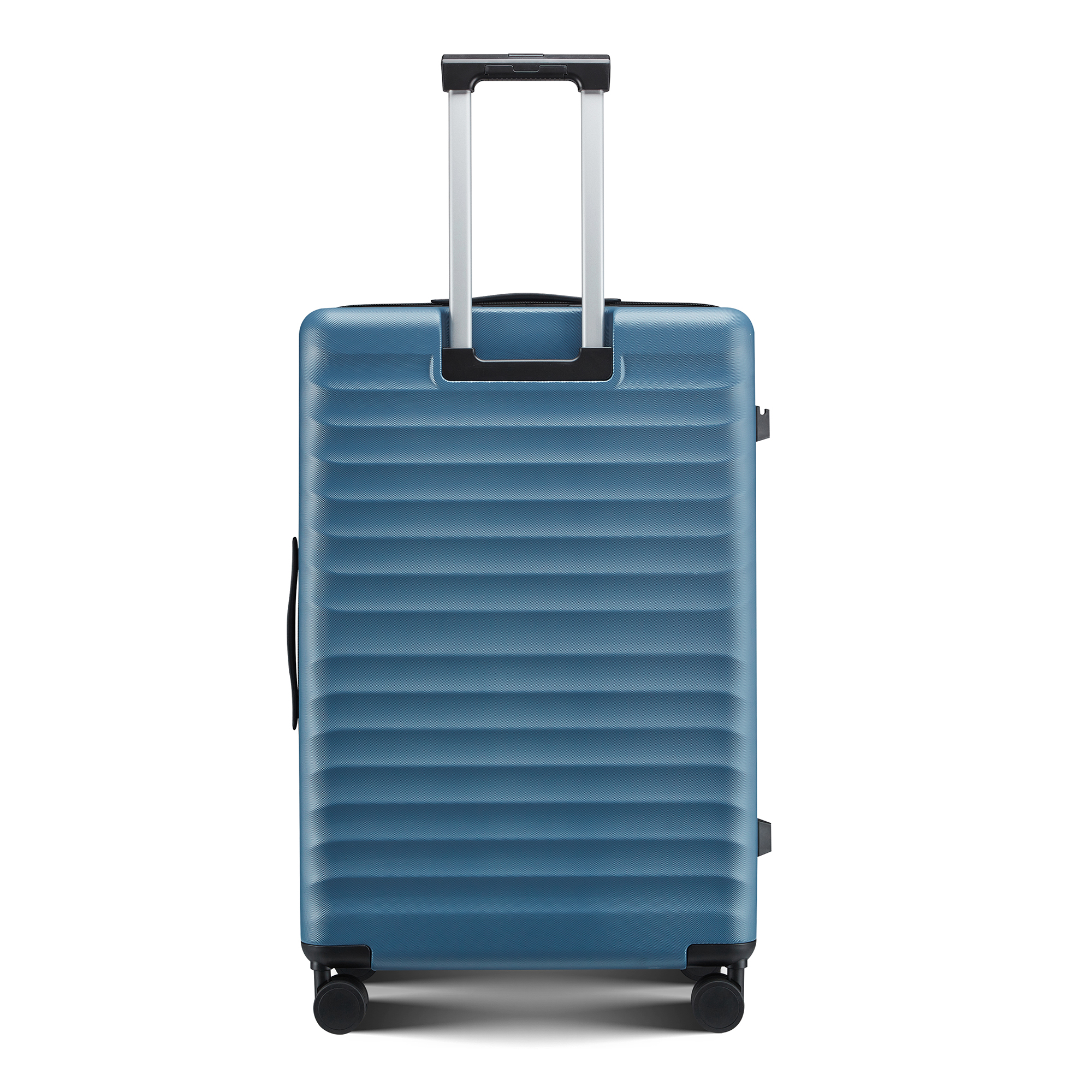 Wave-Ribbed Hard-Shell Spinner Luggage Set with Phone Stand view 13