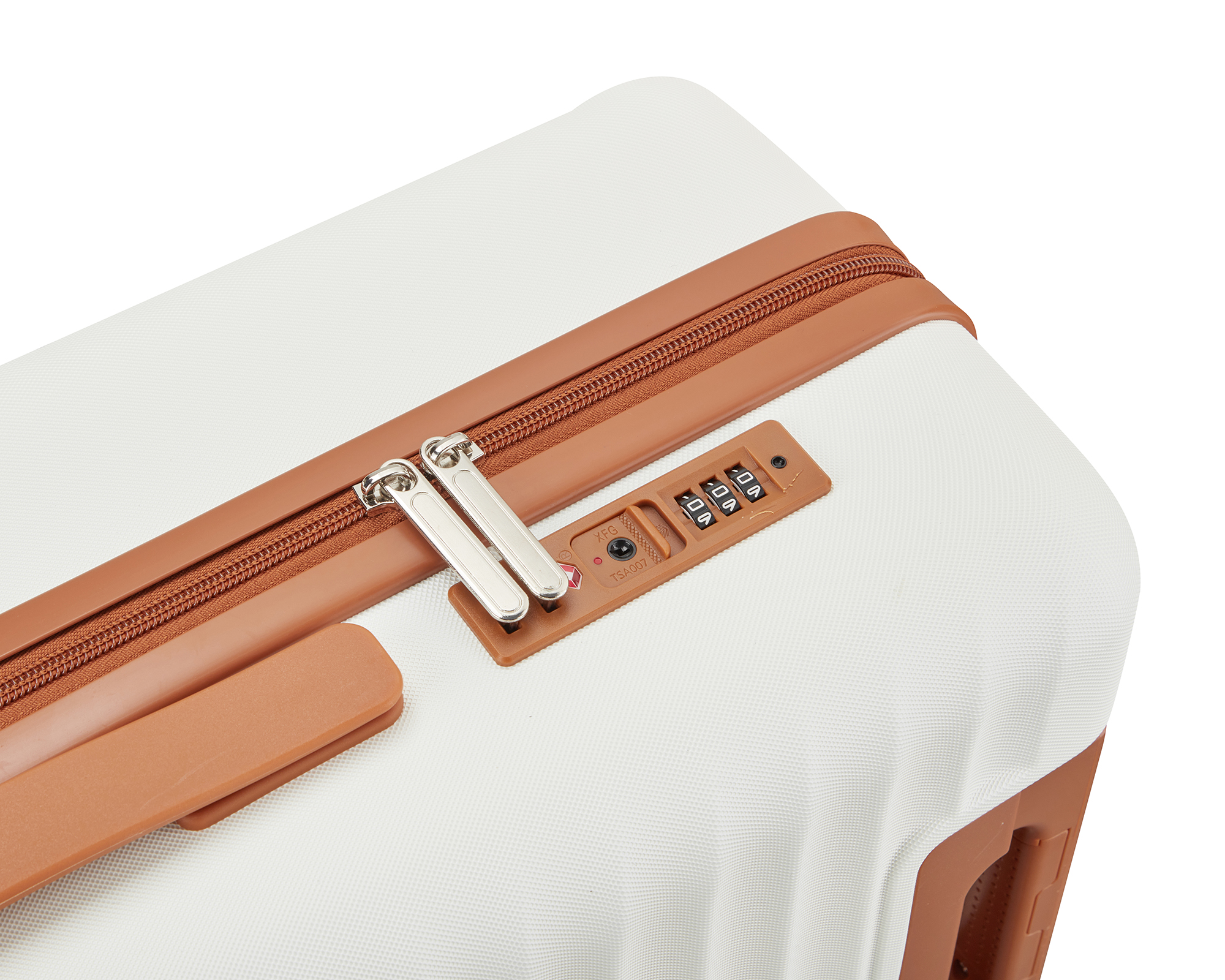 Wave-Ribbed Hard-Shell Spinner Luggage Set with Phone Stand view 32
