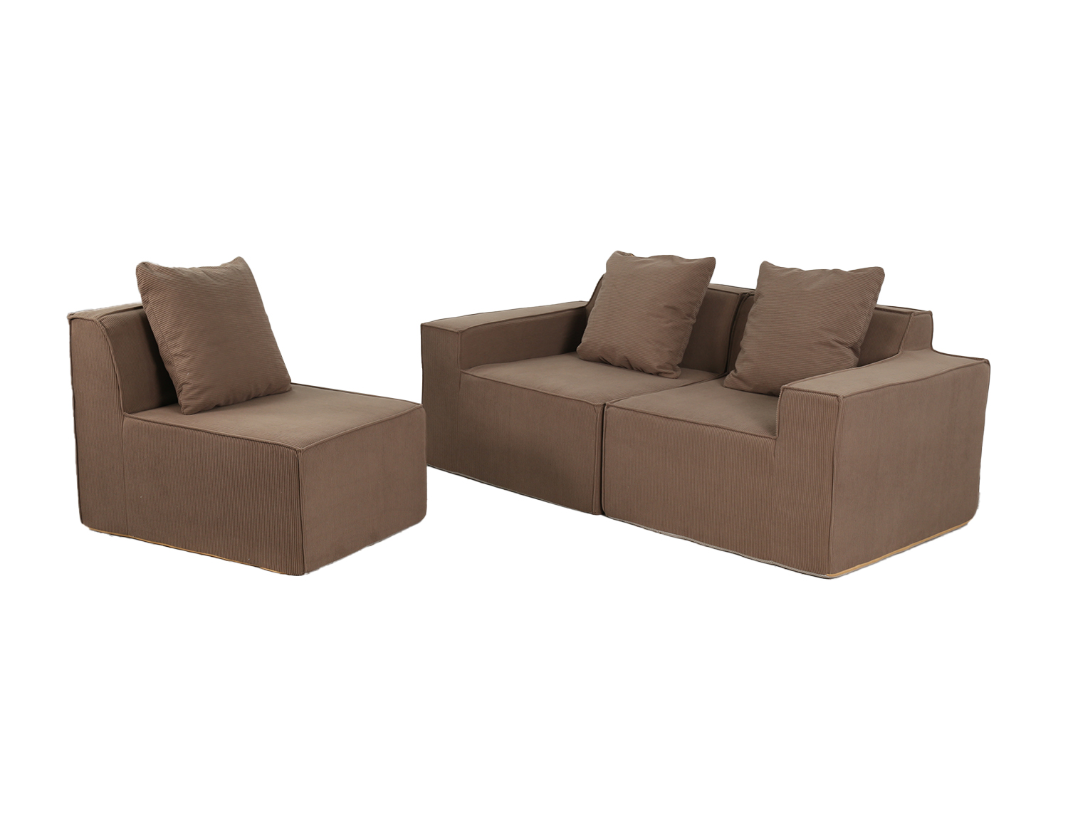 Large Modular Compressible Sofa view 30