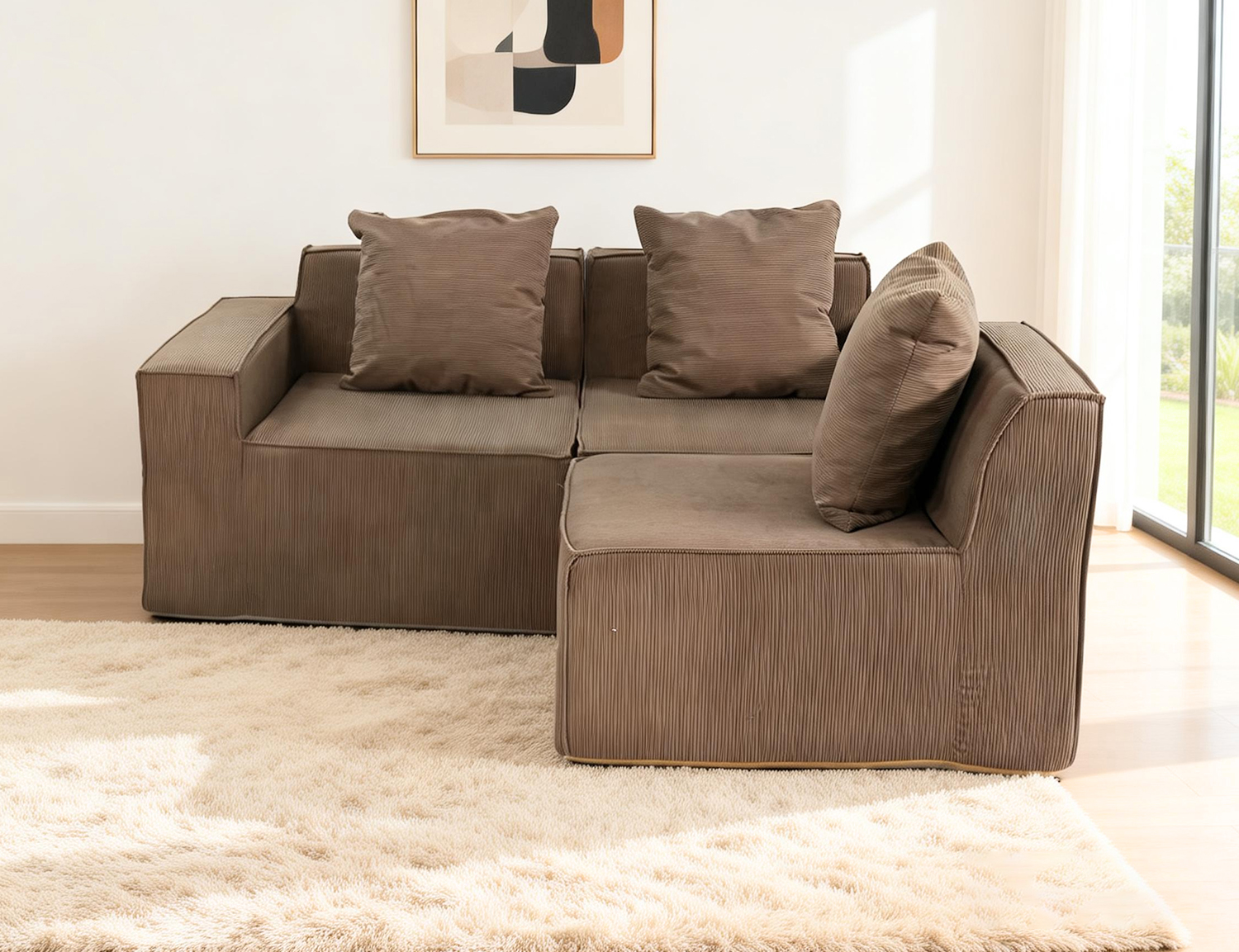 Large Modular Compressible Sofa view 41