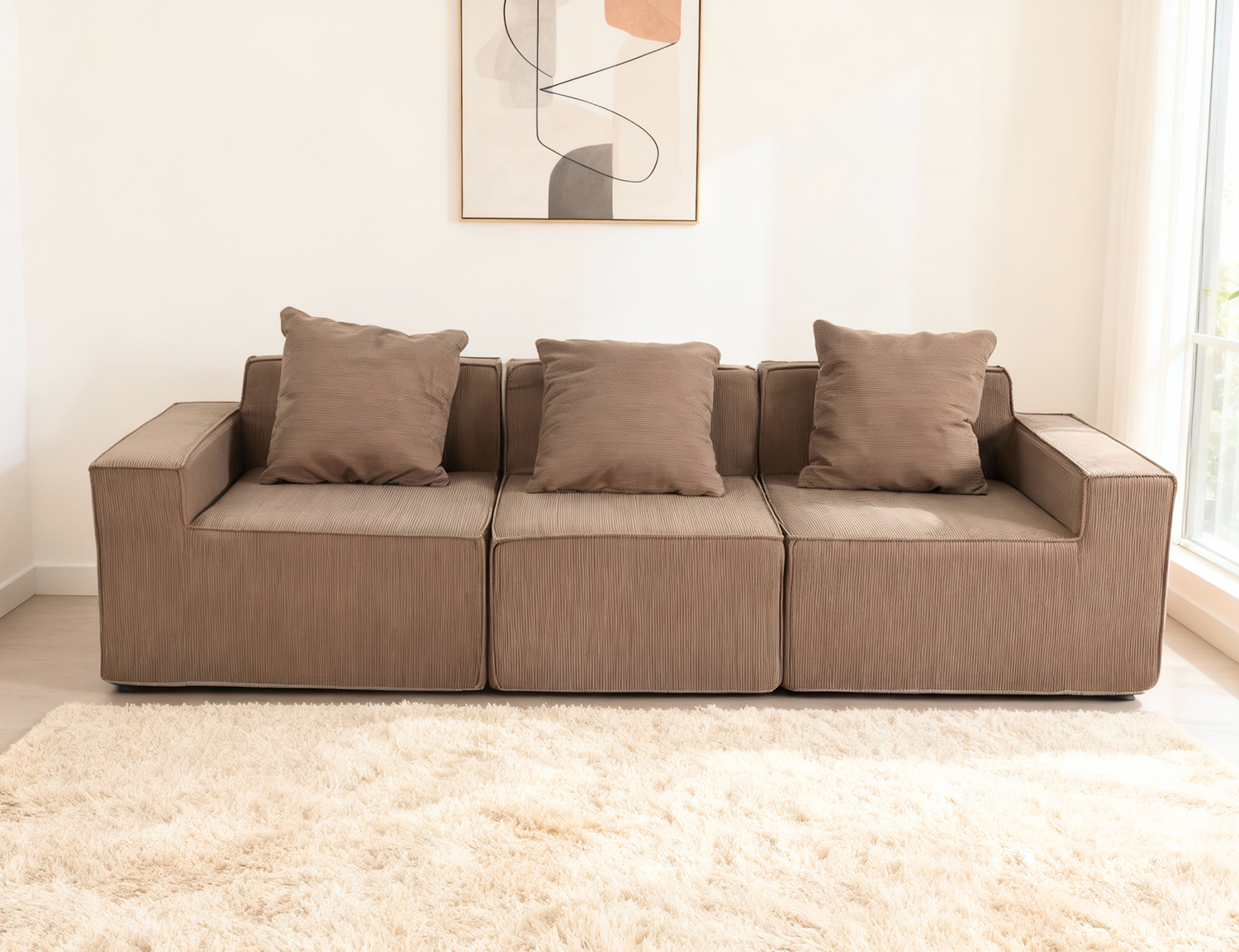 Large Modular Compressible Sofa view 42