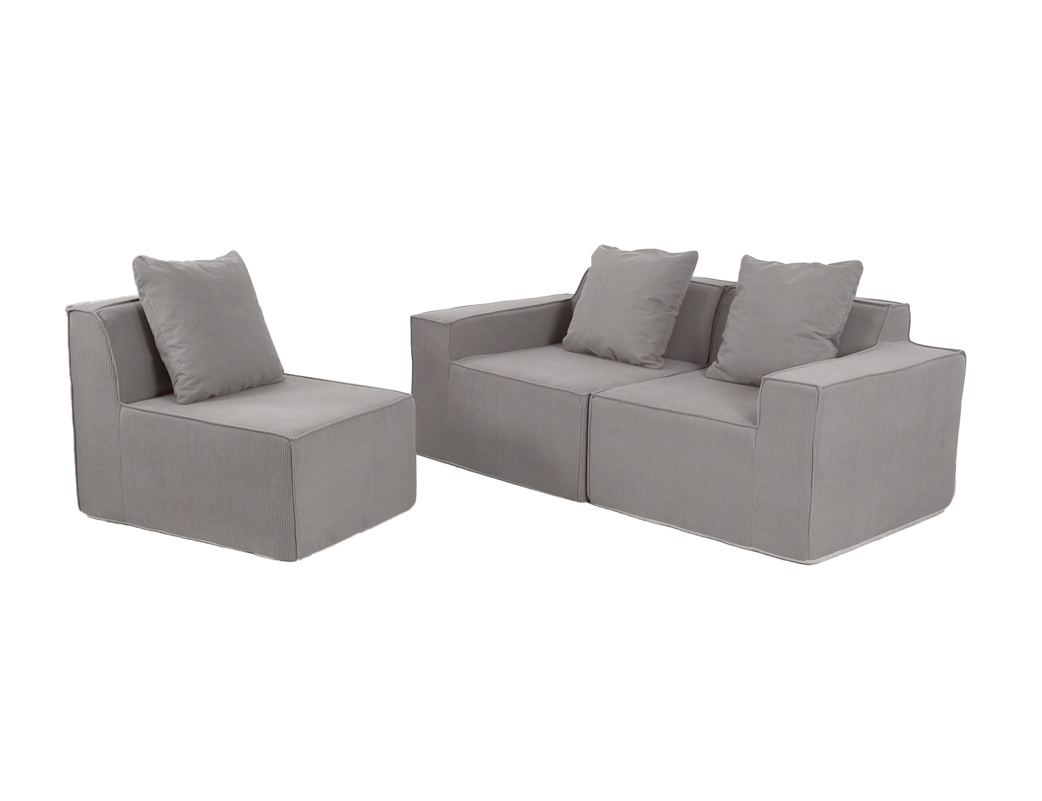 Large Modular Compressible Sofa view 44