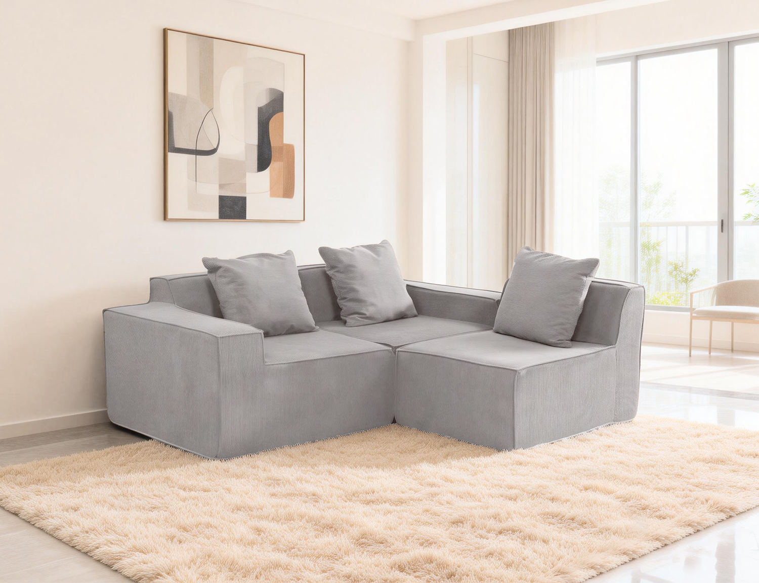 Large Modular Compressible Sofa view 54