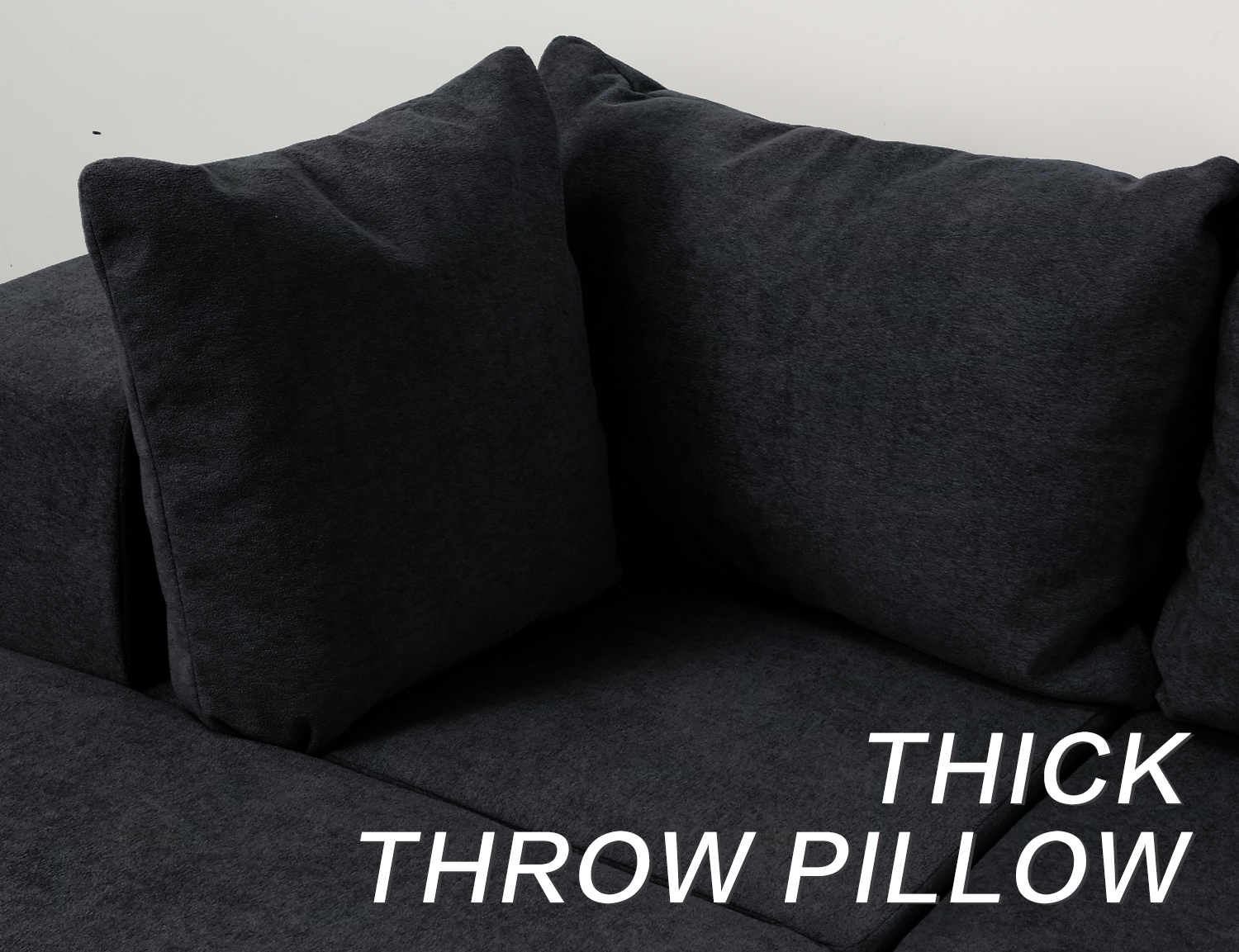 Large Breathable-Plush Sofa With Ottomans view 16
