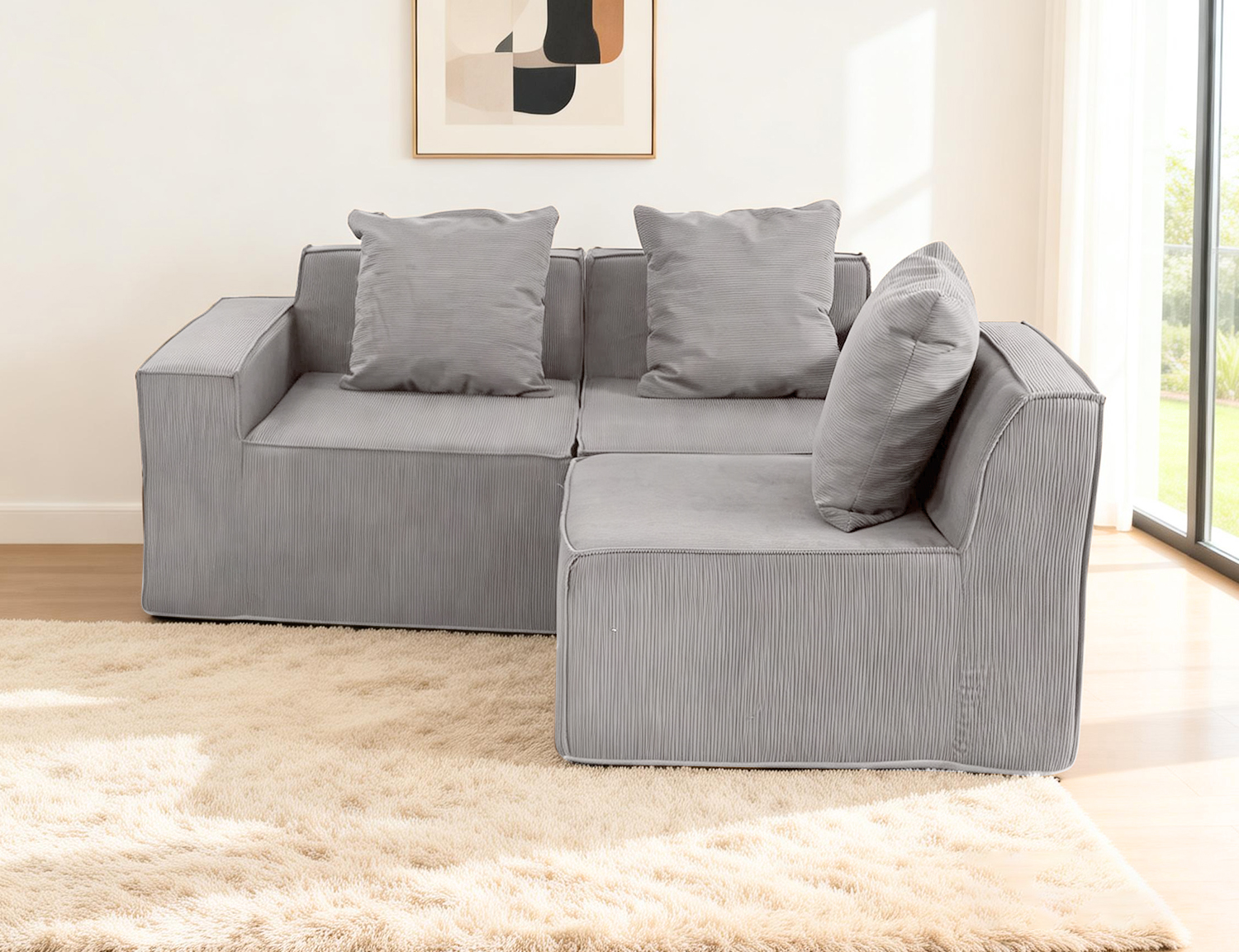Large modular compressible sofa product image