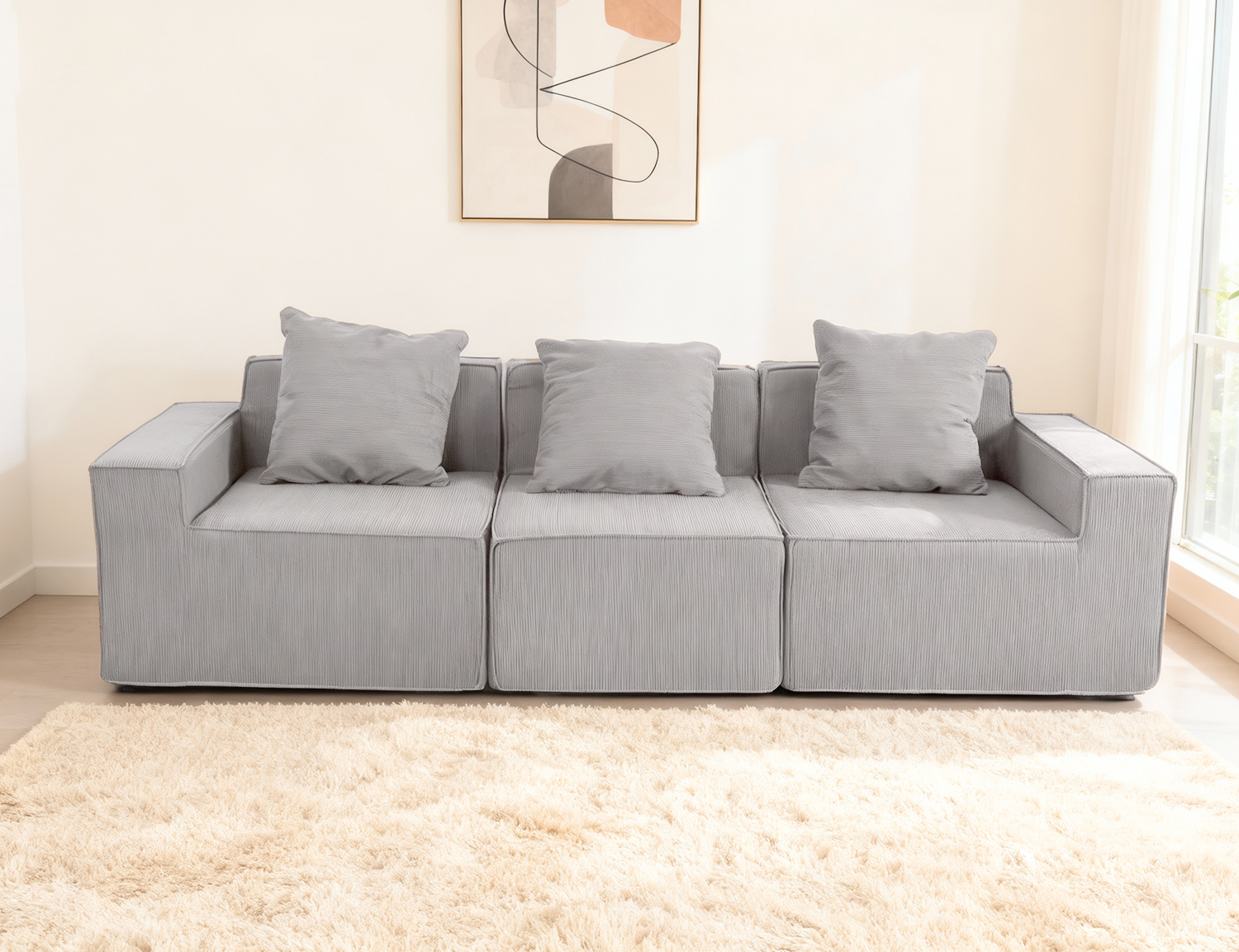 Large modular compressible sofa product image