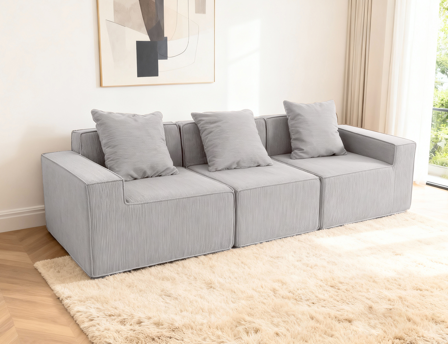 Large modular compressible sofa product image
