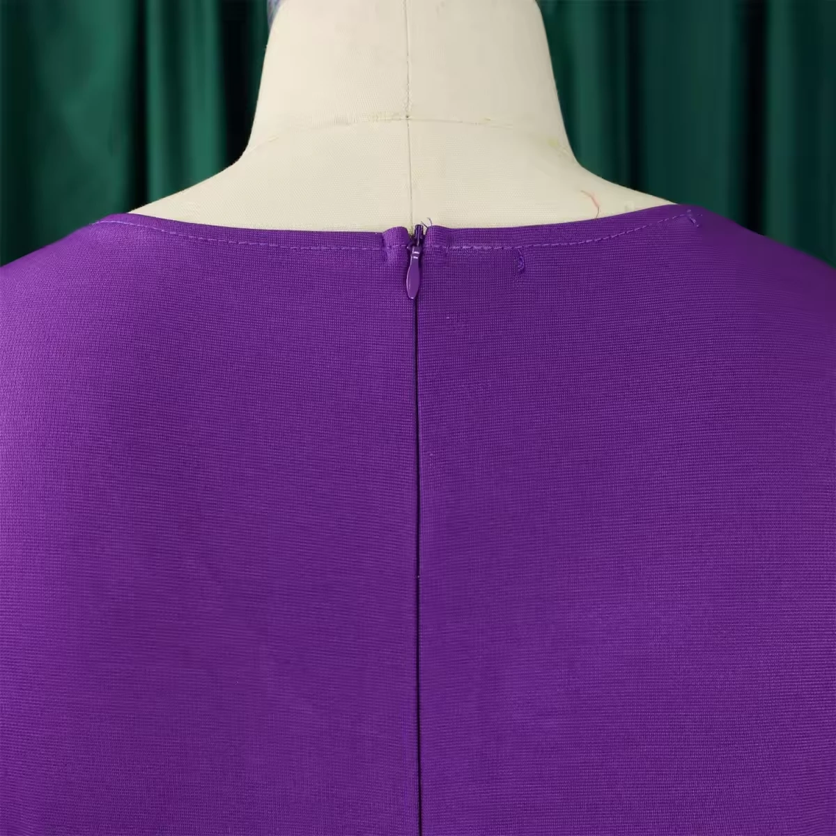 Purple Belted Short Sleeve Dress view 9