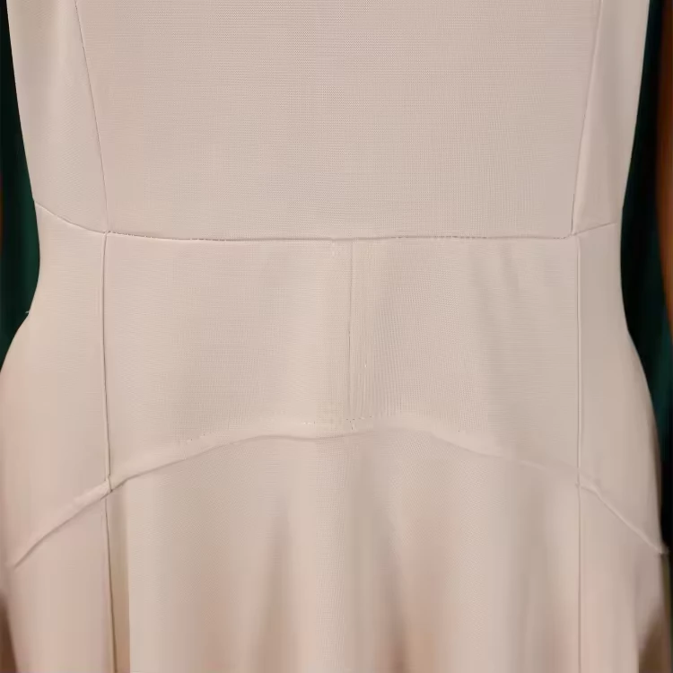Women's Short-Sleeve Collared Asymmetric Fit-and-Flare Midi Dress view 5
