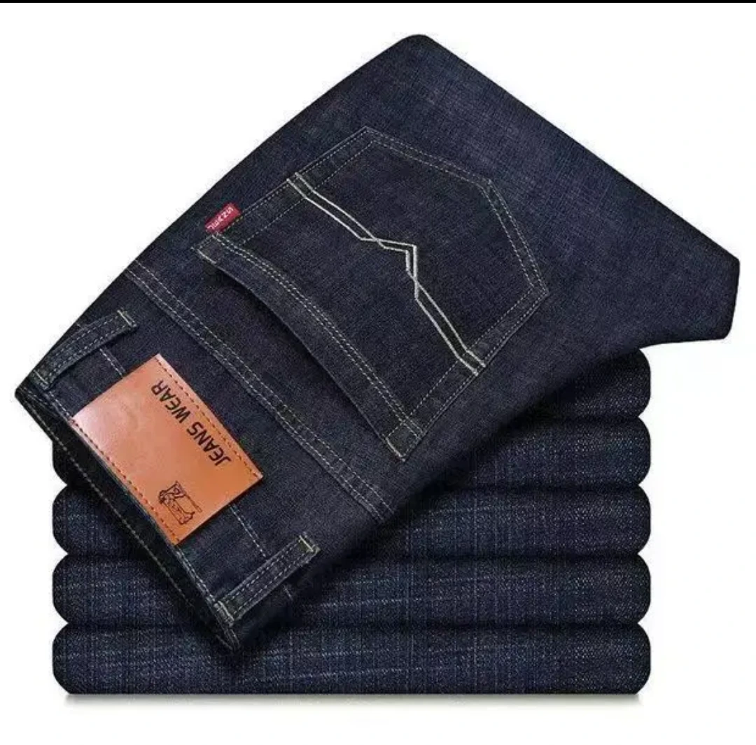 Men's Contrast-Stitch Denim Jeans - Indigo & Dark Wash