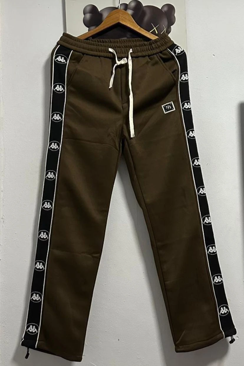 Assorted Side-Stripe Cotton Jogger Trousers view 4