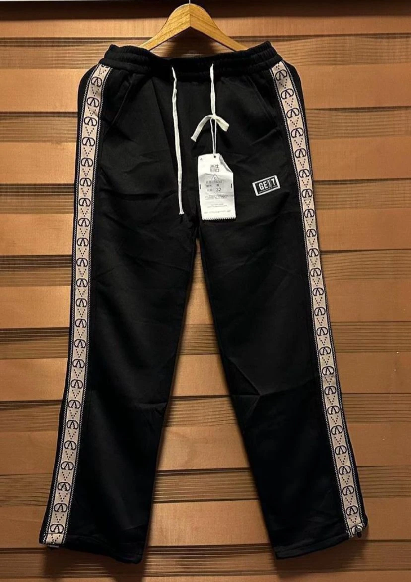 Assorted Side-Stripe Cotton Jogger Trousers view 5