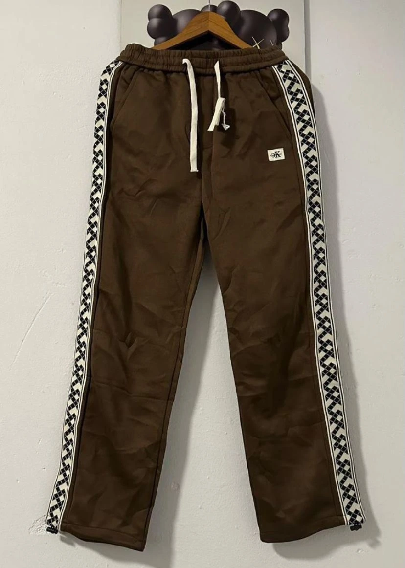 Assorted Side-Stripe Cotton Jogger Trousers view 6