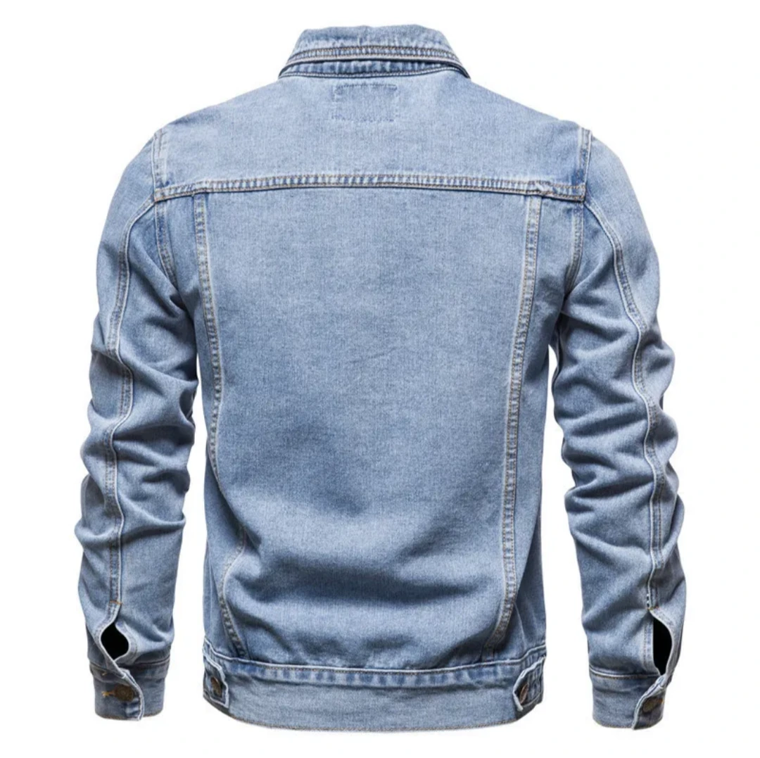 Men's Classic Denim Trucker Jacket view 3