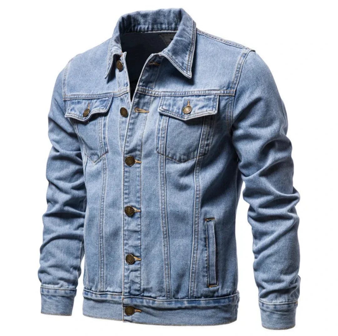 Men's Classic Denim Trucker Jacket view 4