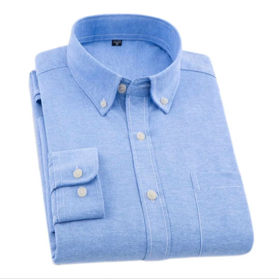 Men's Oxford Button-Down Long-Sleeve Shirt