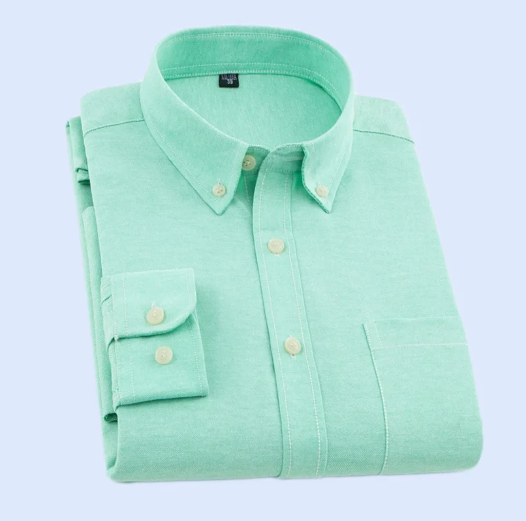 Men's Oxford Button-Down Long-Sleeve Shirt view 3