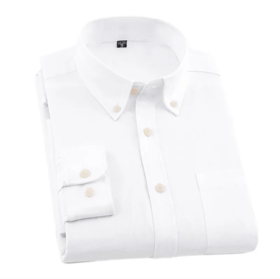 Men's Oxford Button-Down Long-Sleeve Shirt view 5