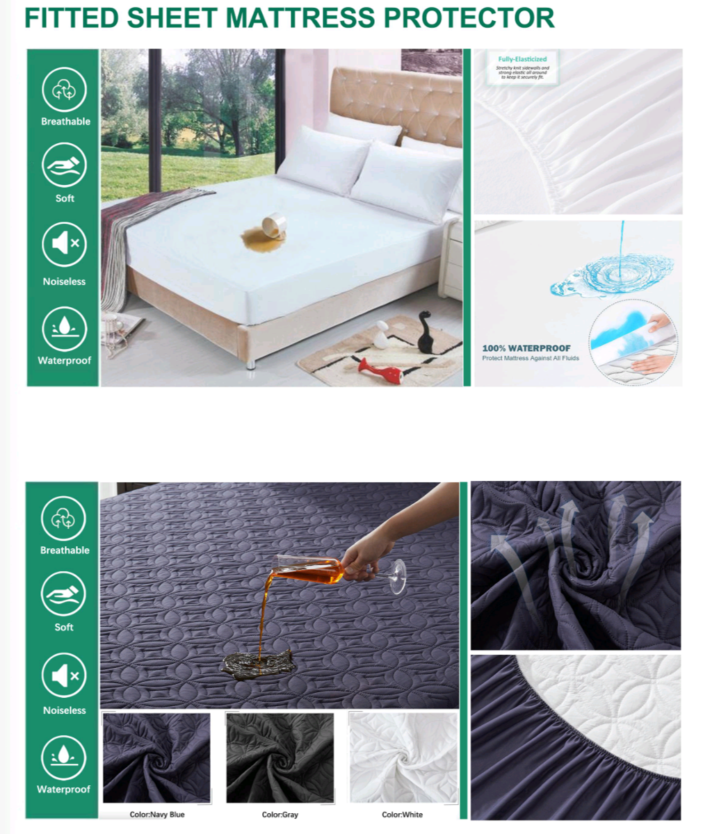 Double/Full Fitted Mattress Protector view 4