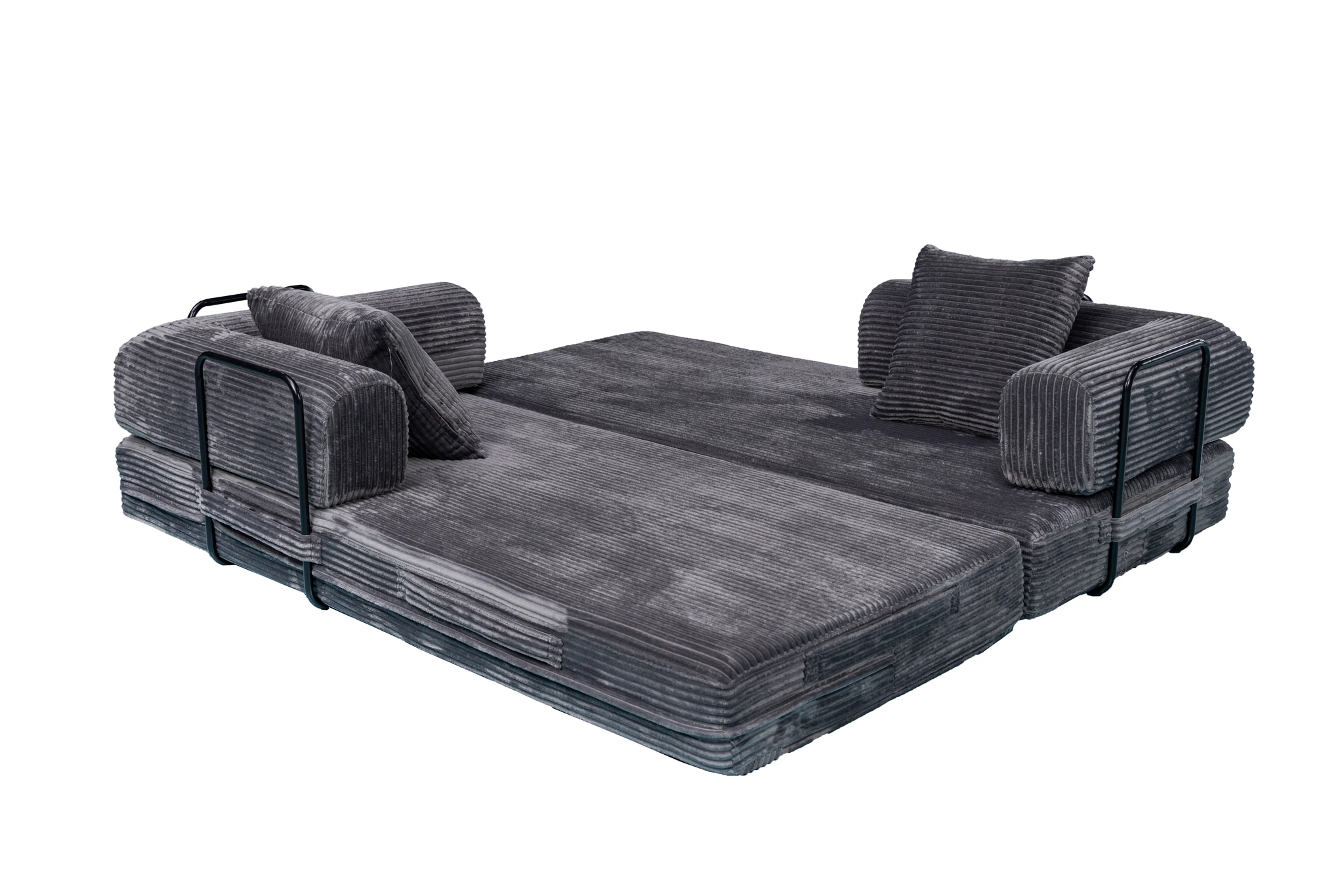 Blue Corduroy Convertible Sofa Bed JSK-S-2 photo 2