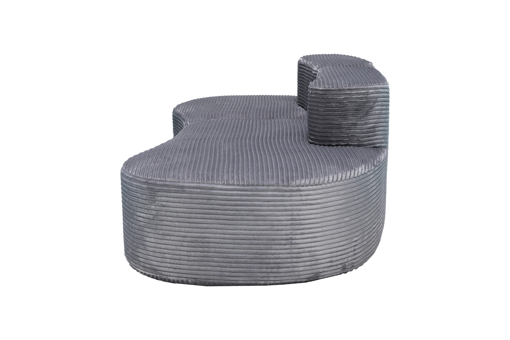 Blue Curved Compressible Sofa view 11