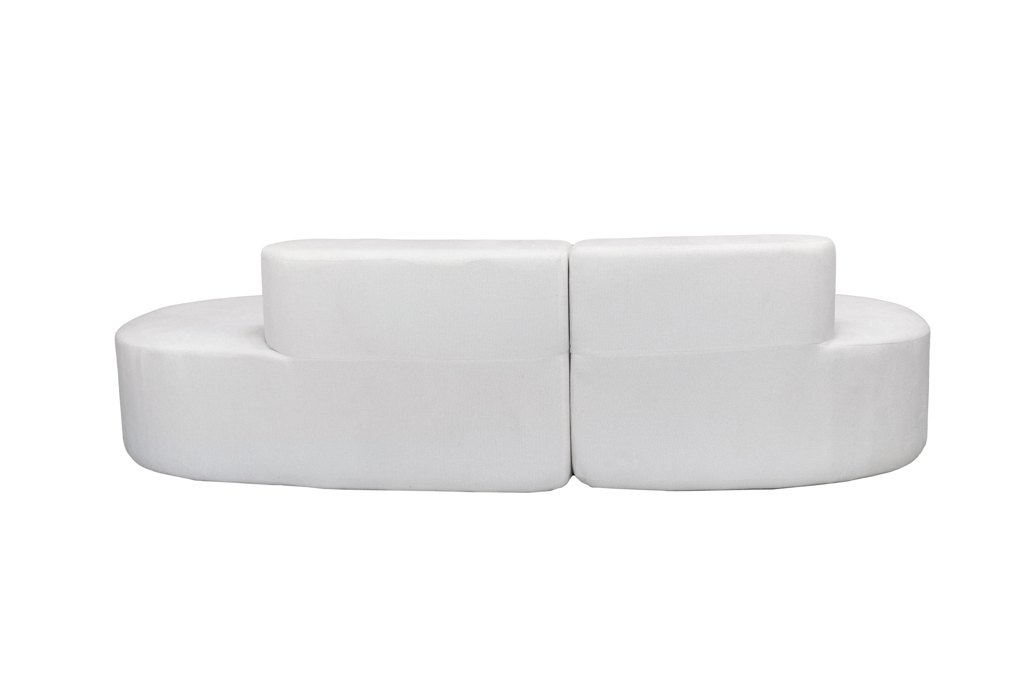 Blue Curved Compressible Sofa view 24