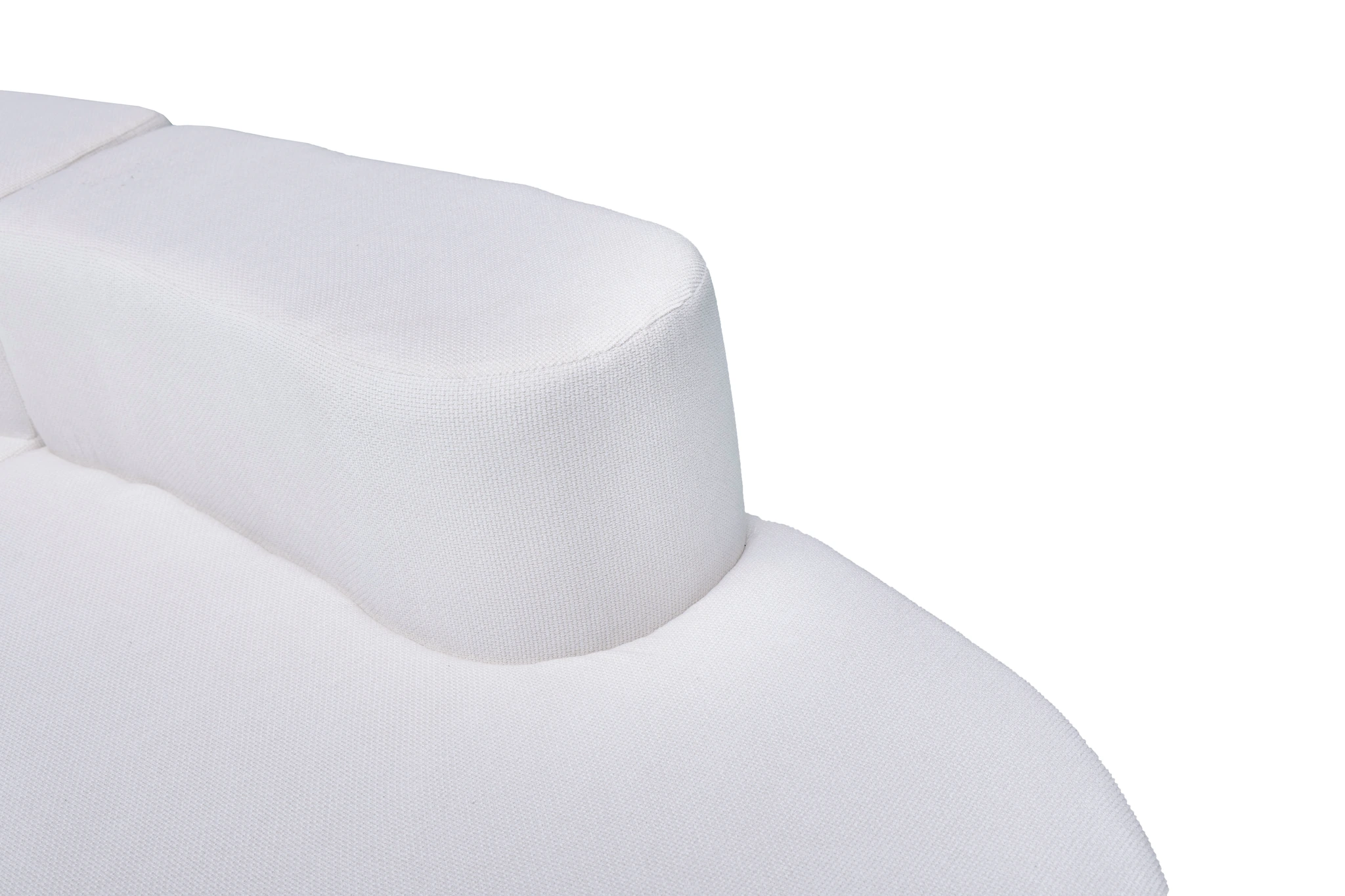 Blue Curved Compressible Sofa view 25