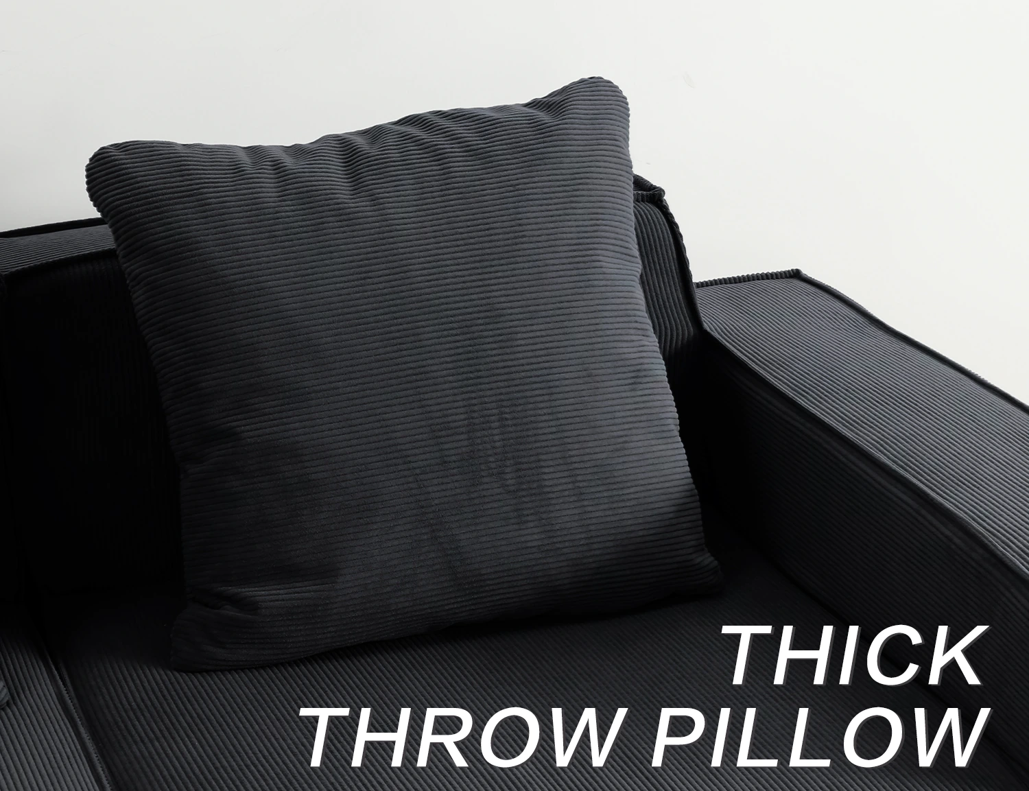 Cord-Fabric Compressible Sofa view 16