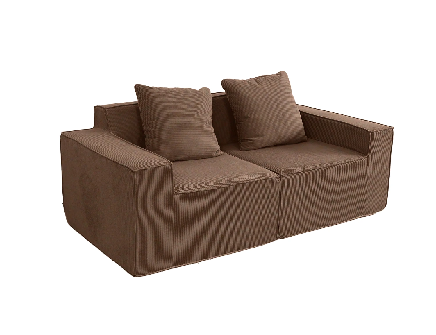 Cord-Fabric Compressible Sofa view 25