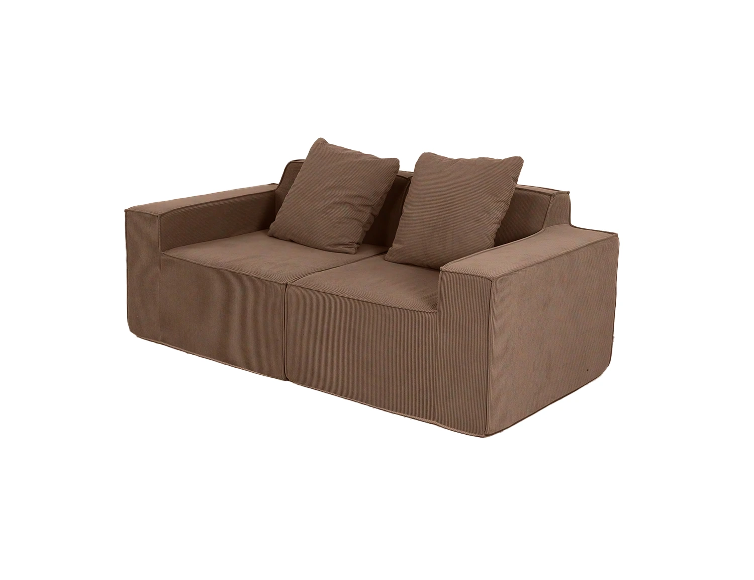 Cord-Fabric Compressible Sofa view 31