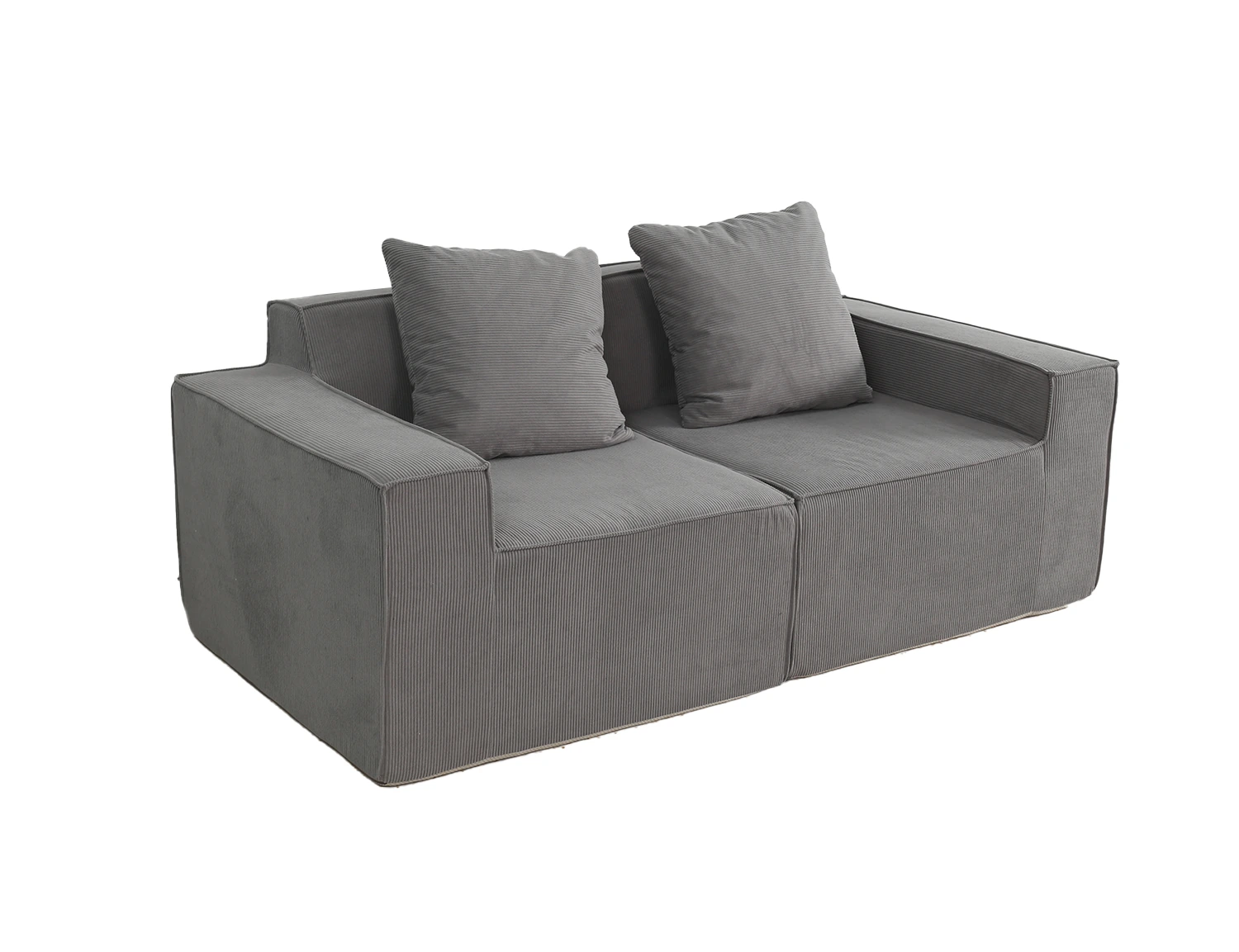 Cord-Fabric Compressible Sofa view 36