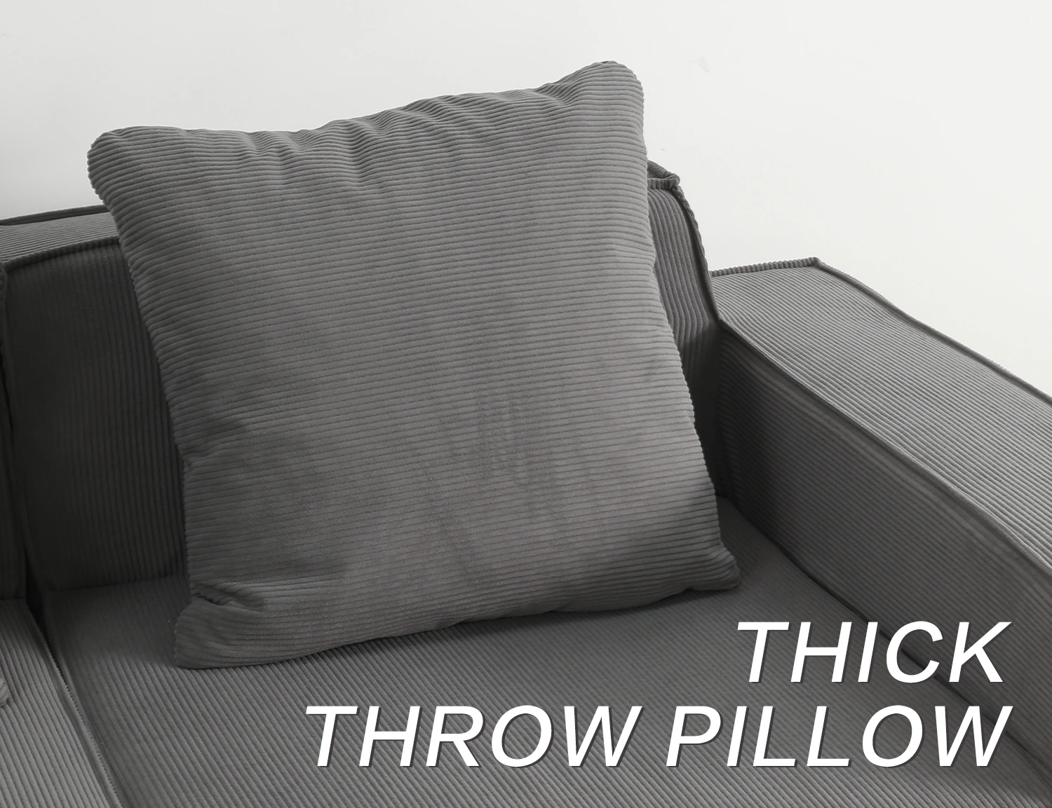Cord-Fabric Compressible Sofa view 38