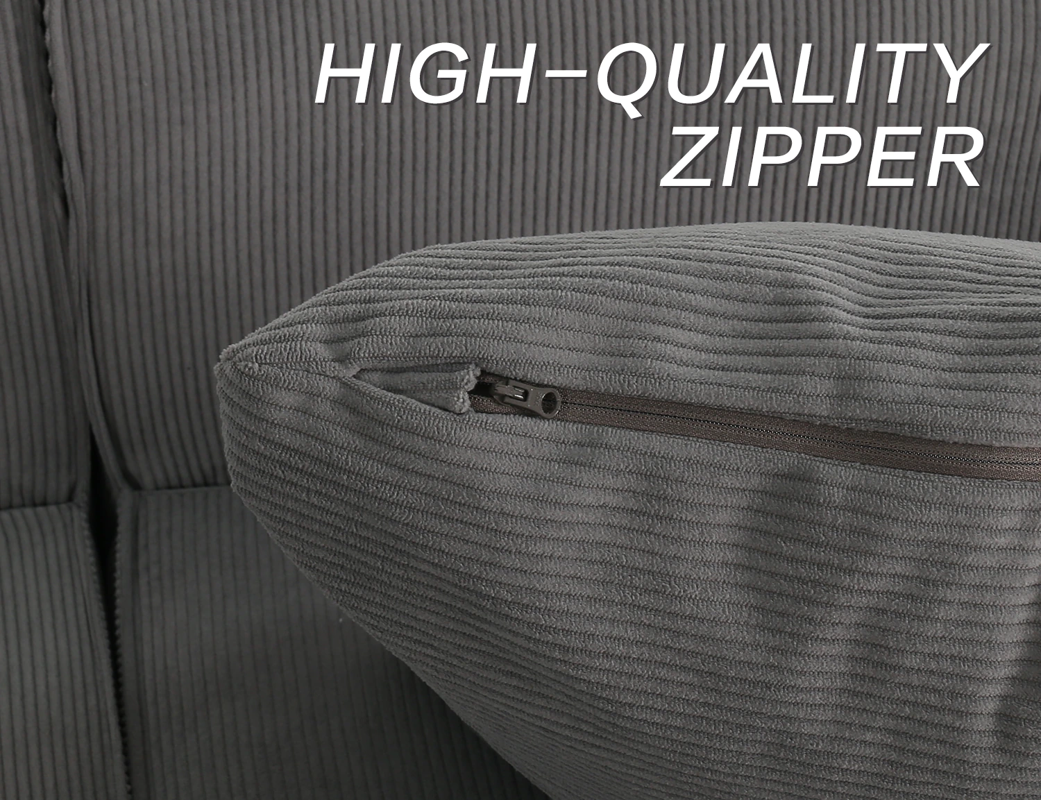 Cord-Fabric Compressible Sofa view 39