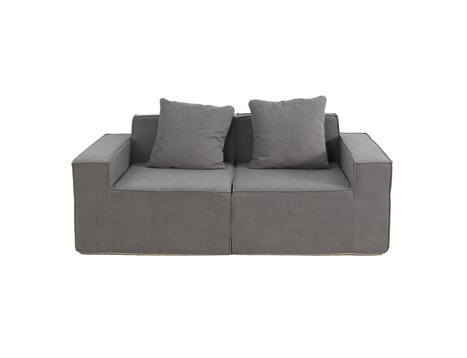 Cord-Fabric Compressible Sofa view 40