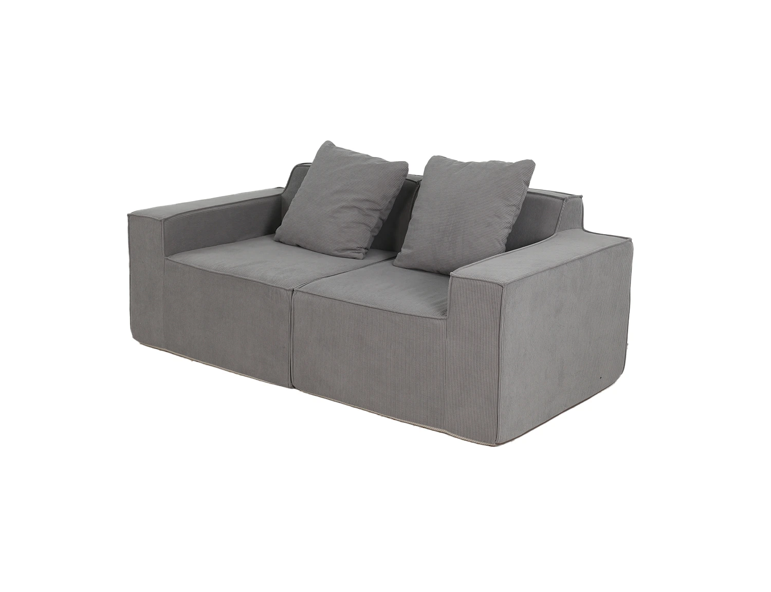 Cord-Fabric Compressible Sofa view 42