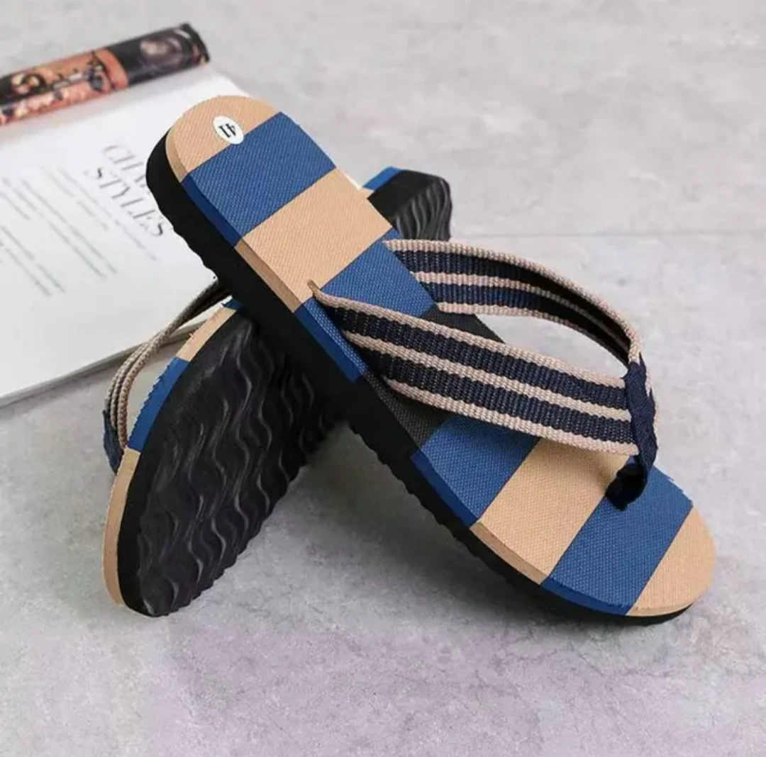 Striped Slide Slippers Set showcase